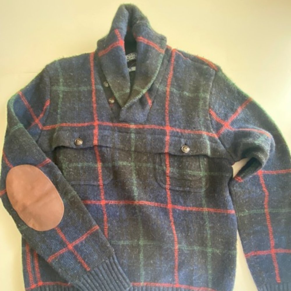 Polo Ralph Lauren Shawl Collared Sweater + Shirt